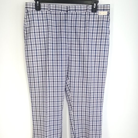 Sportswear Other - Vtg Sportswear Casual Pants Men's 38 Blue White Plaid Grandpacore Punk Ugly
